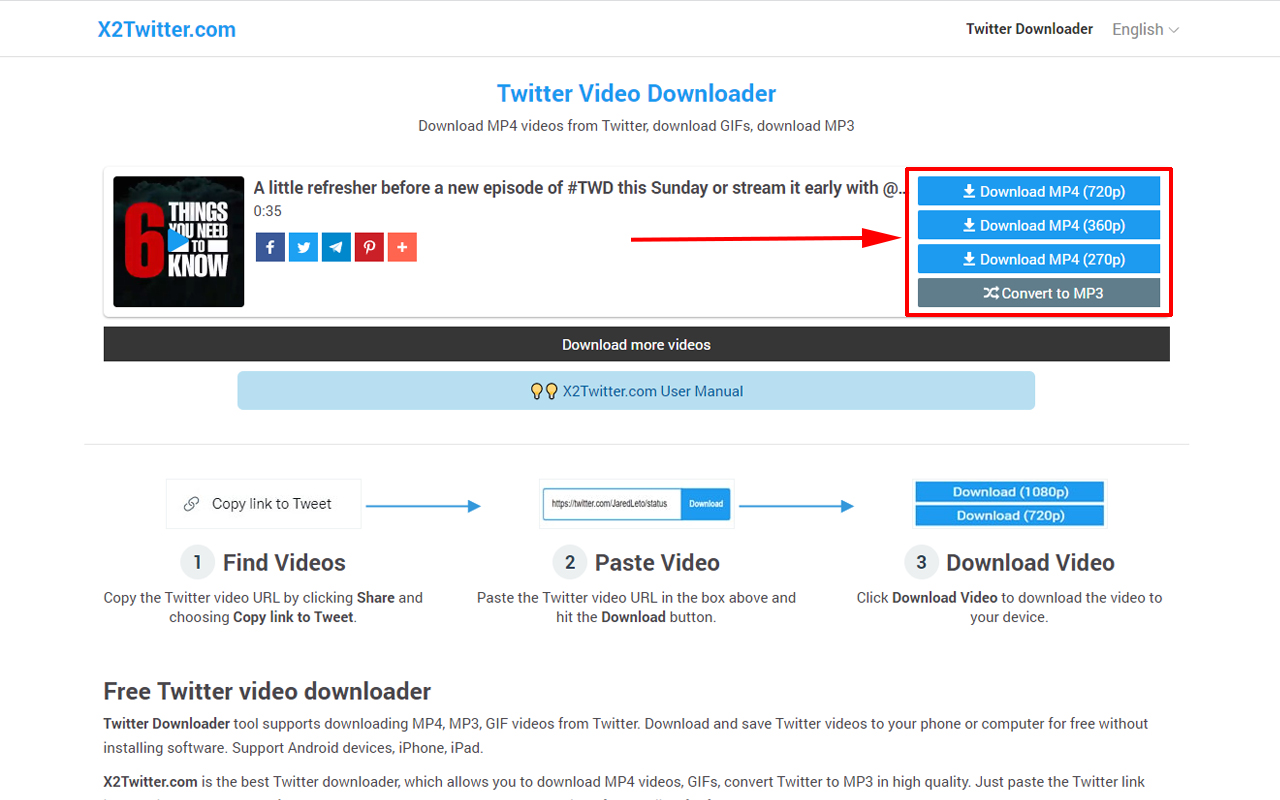 Twitter Downloader HD (X2Twitter)截图4