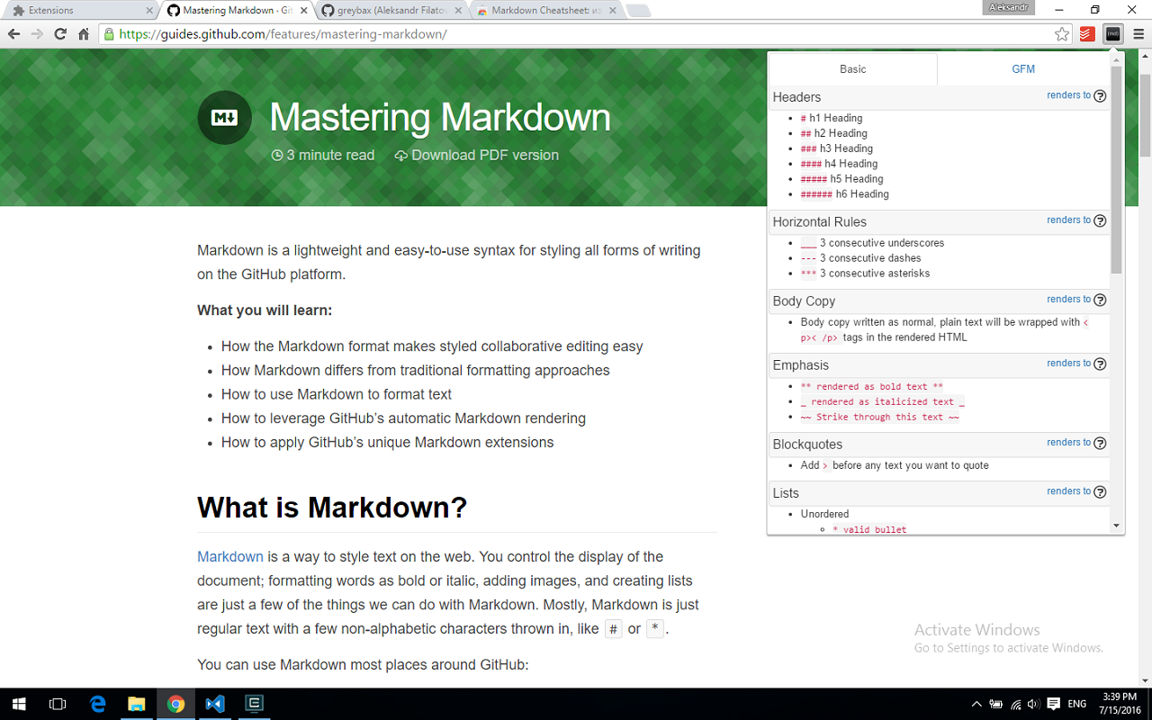 Markdown Cheatsheet截图3