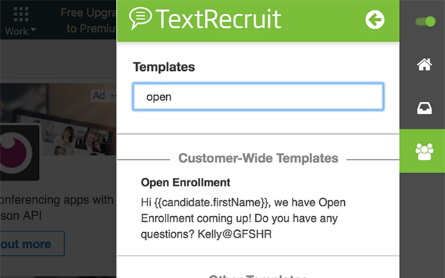 TextRecruit Extension截图1