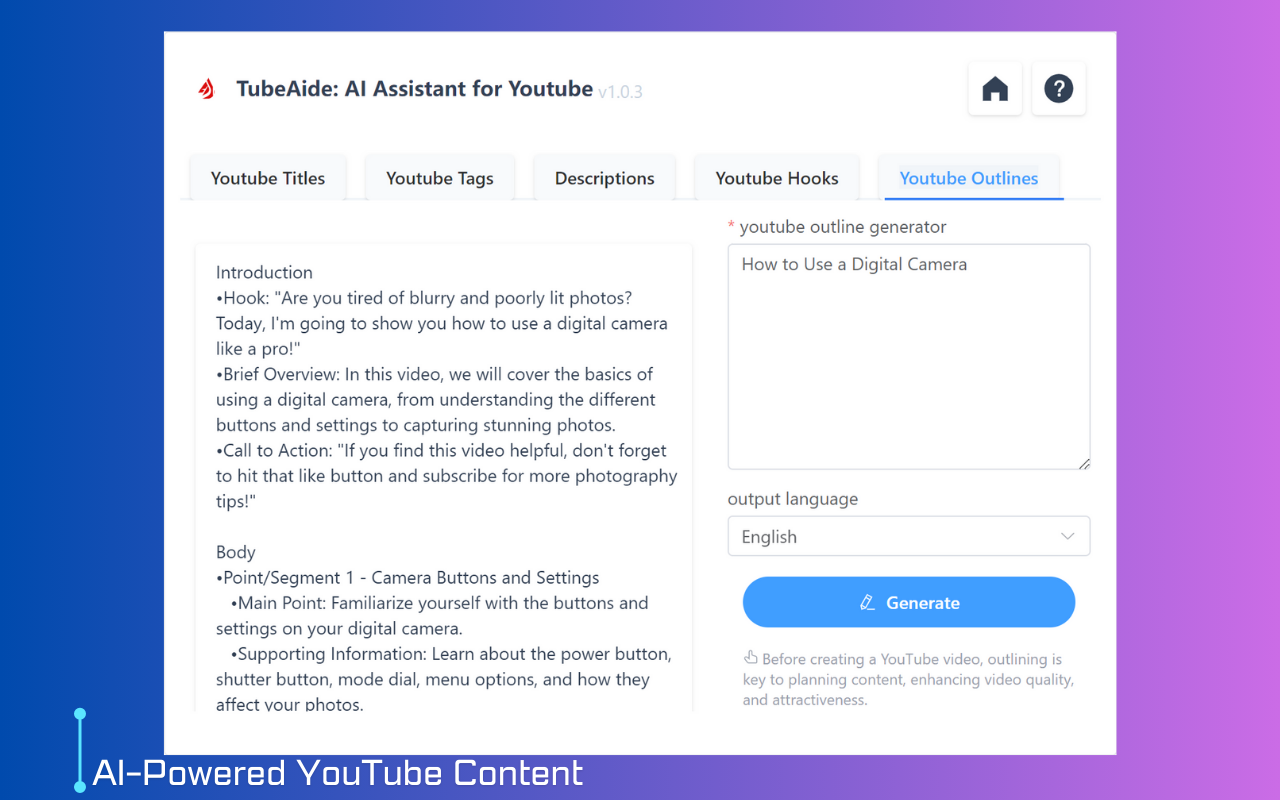 Free Ai Youtube Video Title Generator截图2