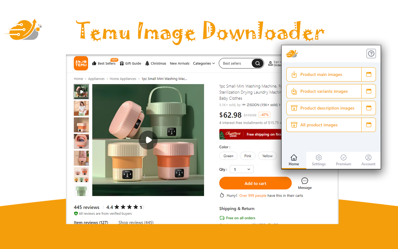 Temu image downloader截图1