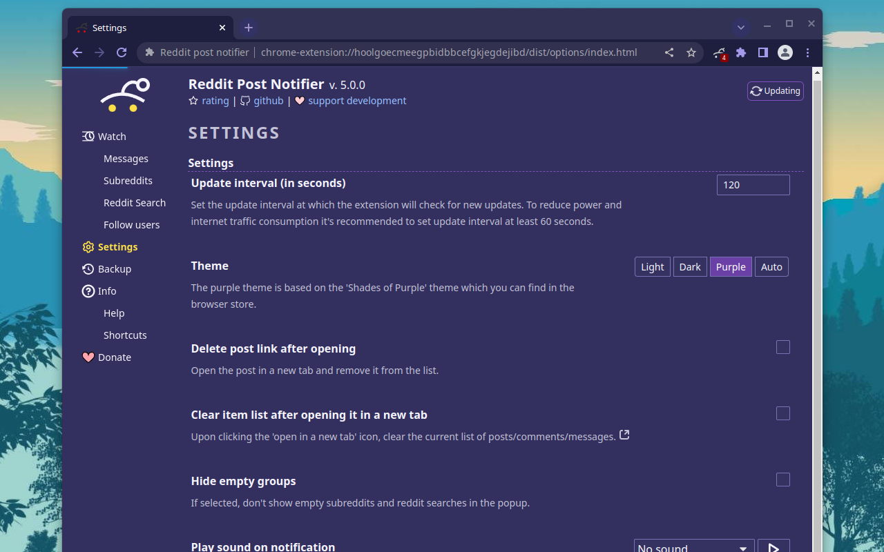 Reddit post notifier截图2