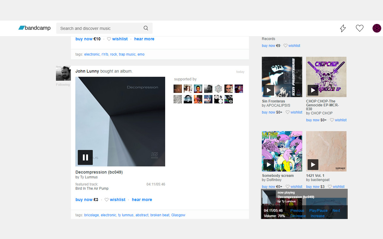Bandcamp Streamer截图2