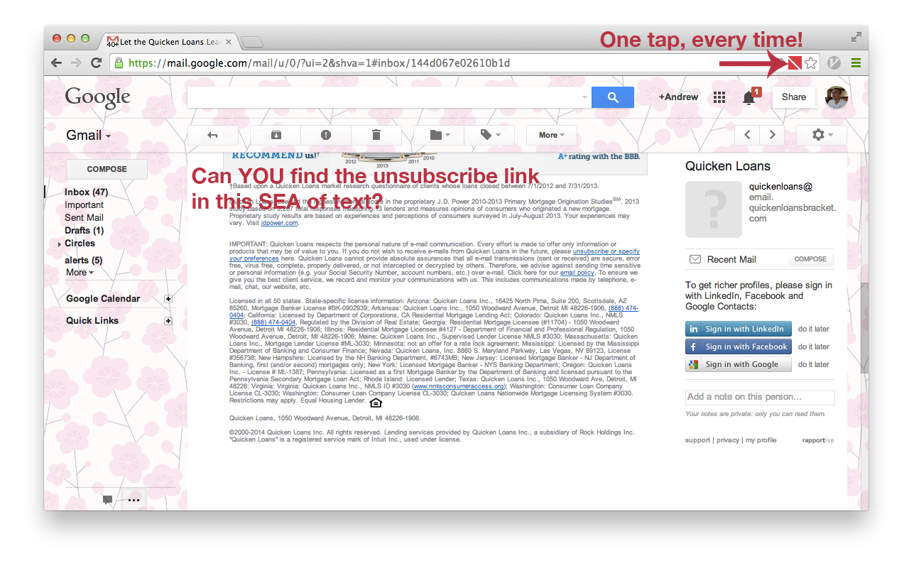 Unsubscribe Button截图1
