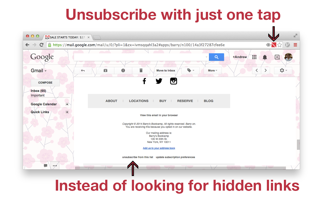 Unsubscribe Button截图2