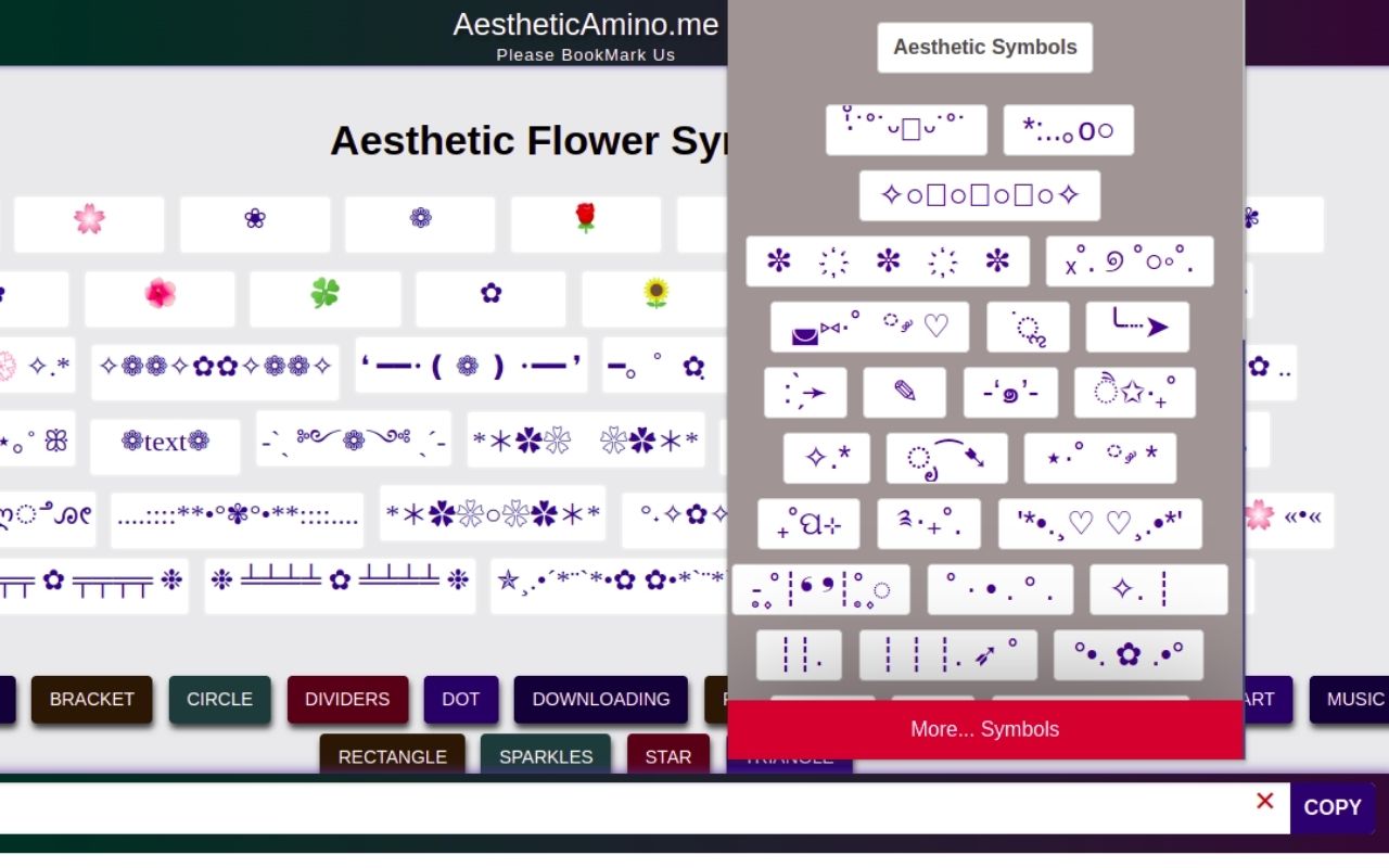 Aesthetic Symbols截图1