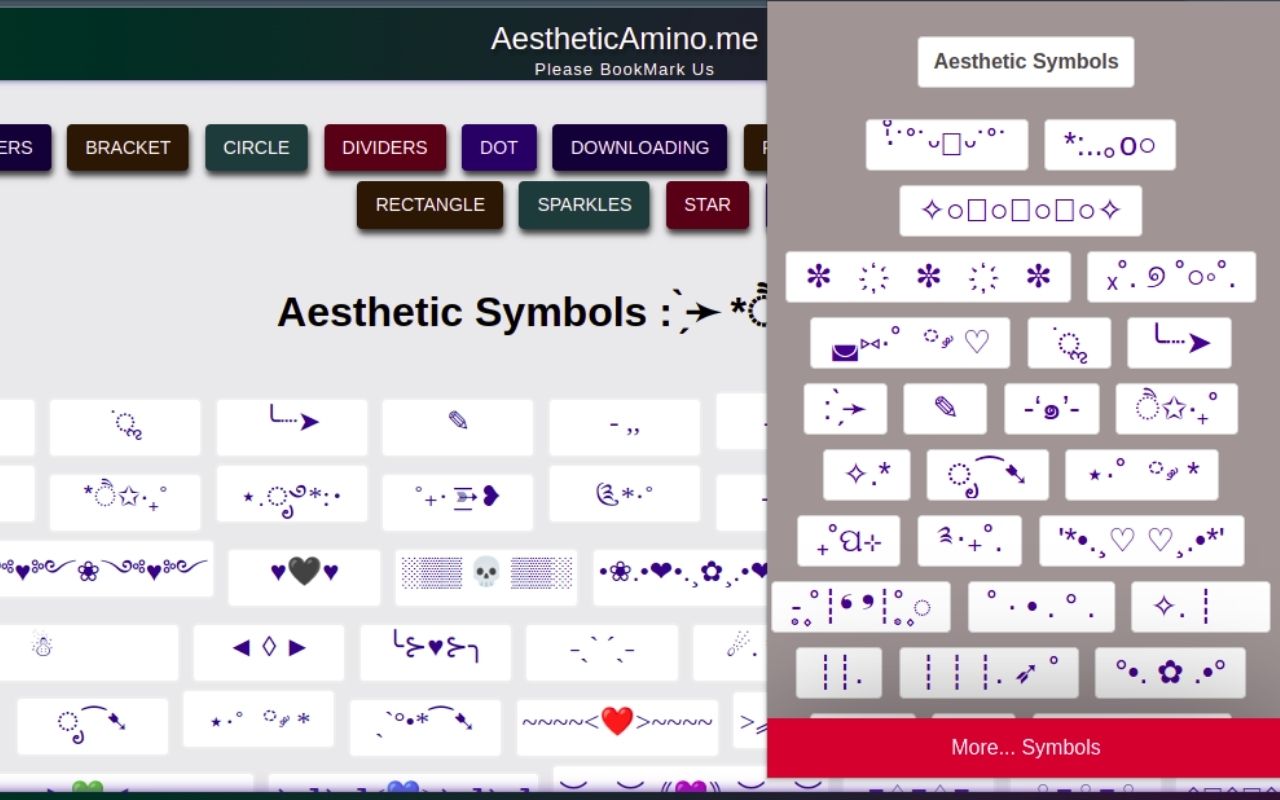 Aesthetic Symbols截图3