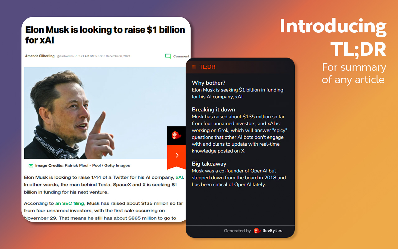 DevBytes: Developer's News & Coding Extension截图1