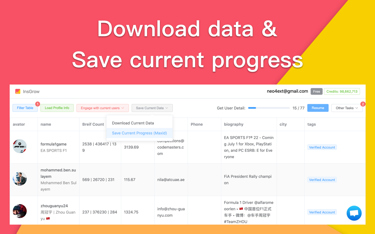 InsGrow - IG automation tool截图1
