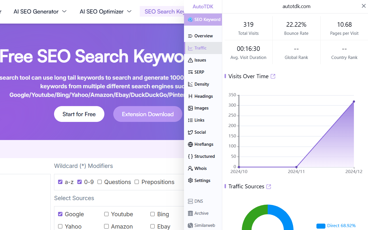 SEO Search Keyword Tool截图1