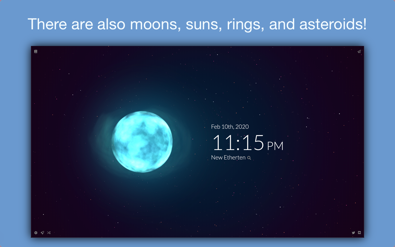 Tabiverse: Space & Planets in New Tab截图2