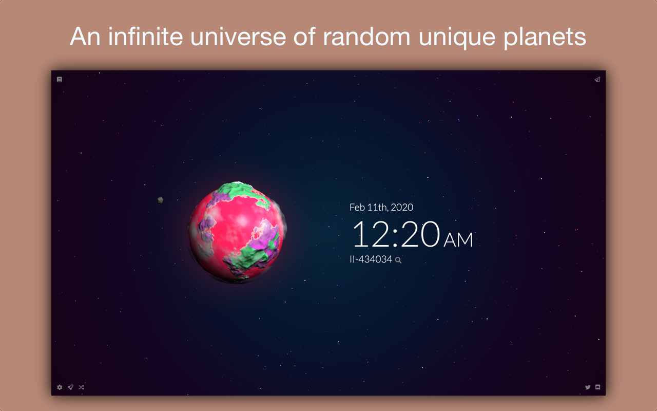 Tabiverse: Space & Planets in New Tab截图4