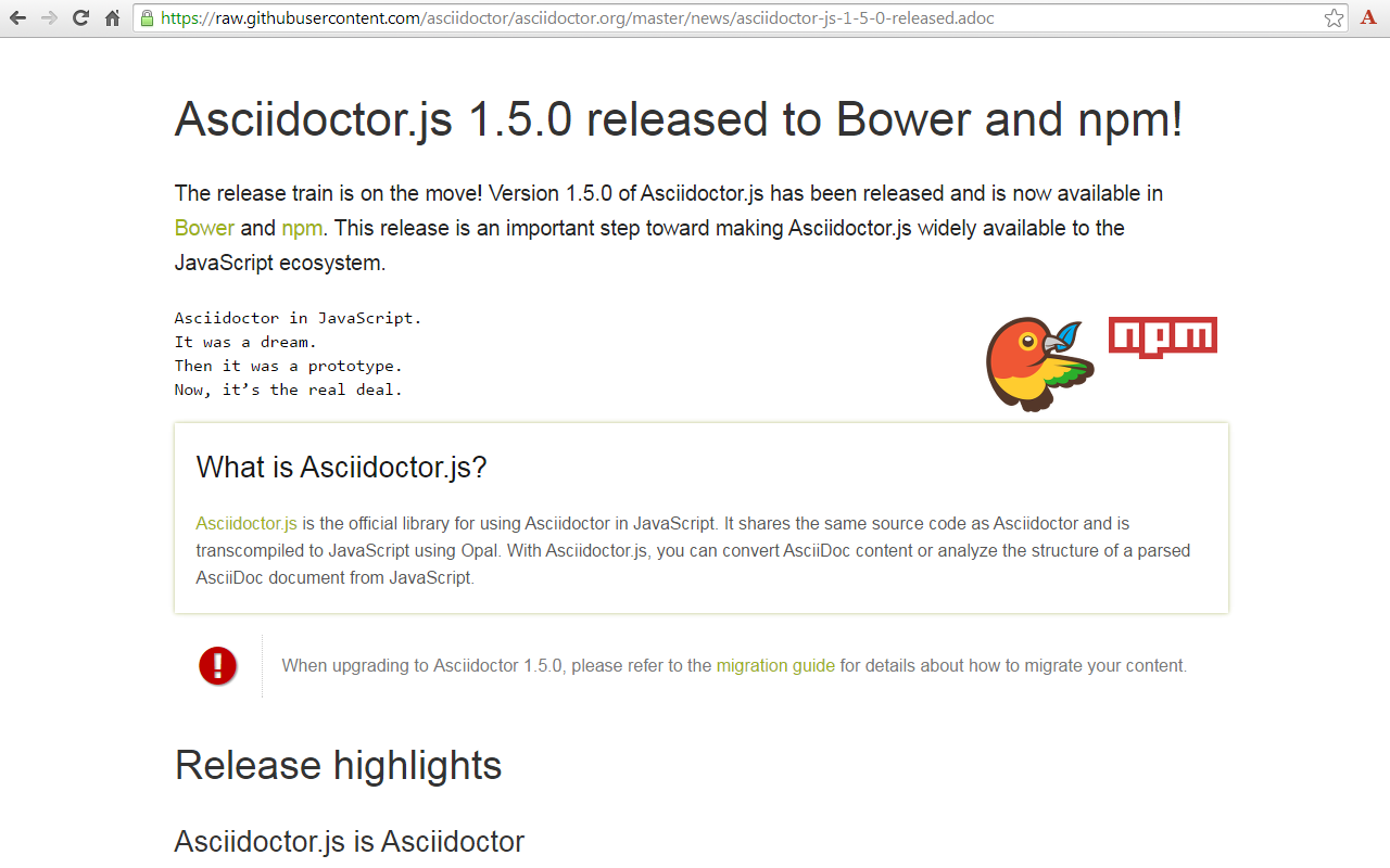 Asciidoctor.js Live Preview截图4