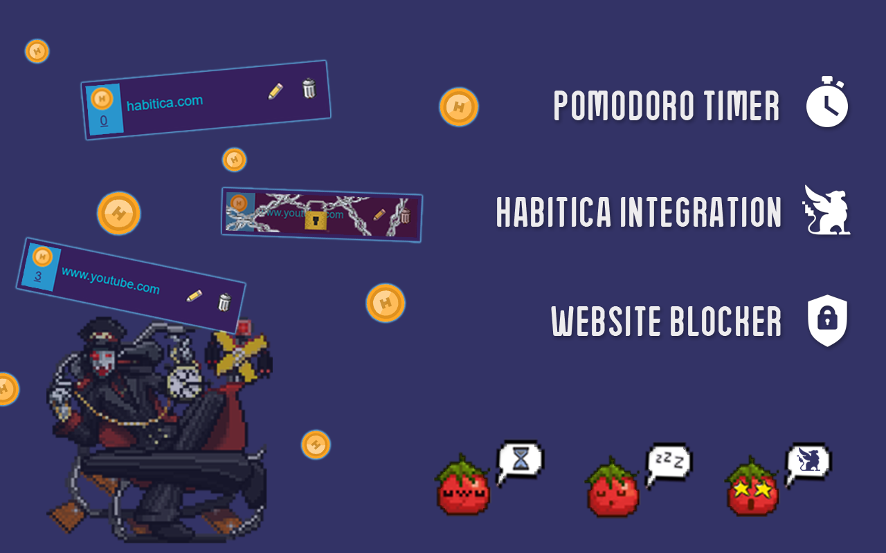 Habitica Pomodoro SiteKeeper截图3