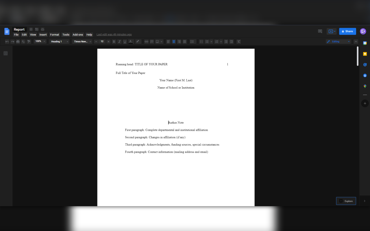 Google Docs Dark Mode截图3