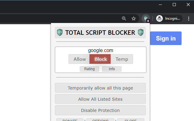 Total Script Blocker截图1