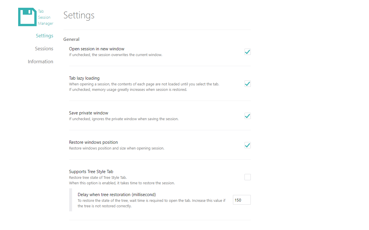 Tab Session Manager截图1