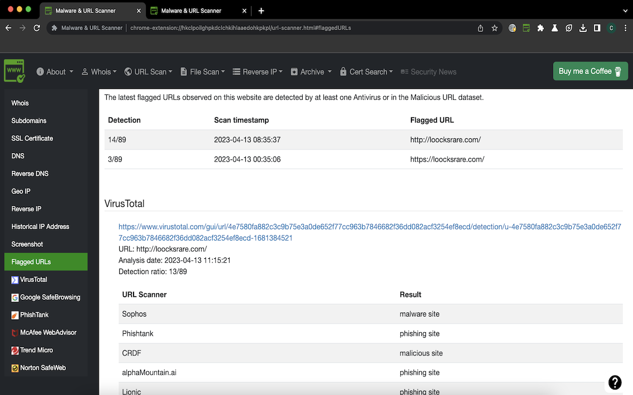 Malware & URL Scanner截图5
