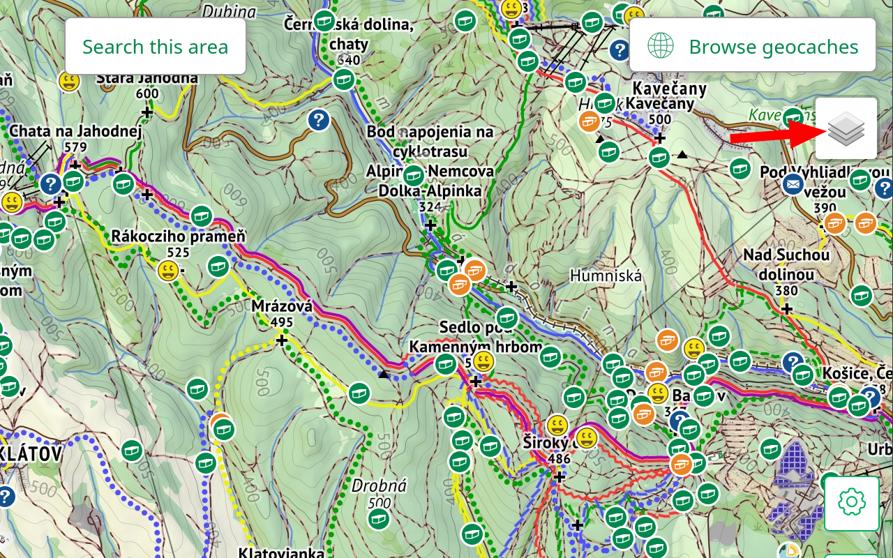 Freemap.sk for Geocaching截图1