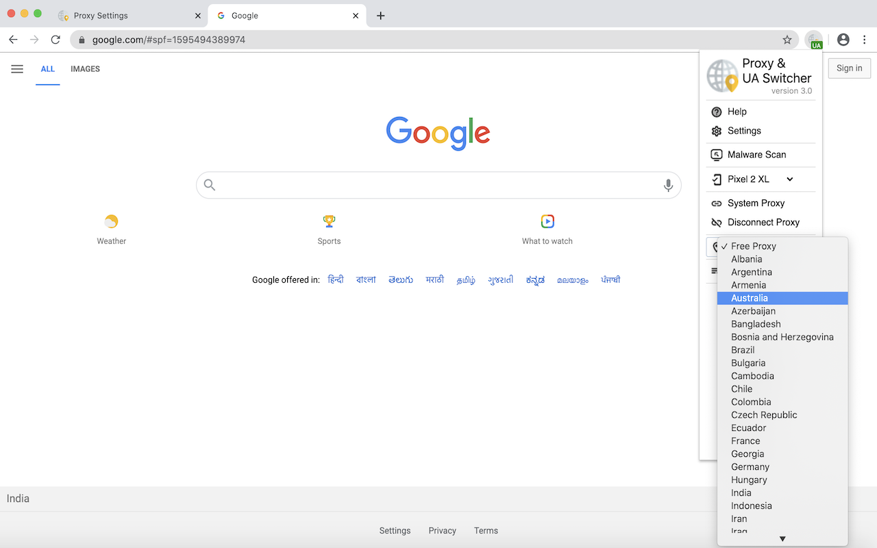 代理和用户代理切换器截图5