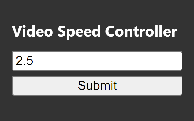 Video Speed Controller截图1