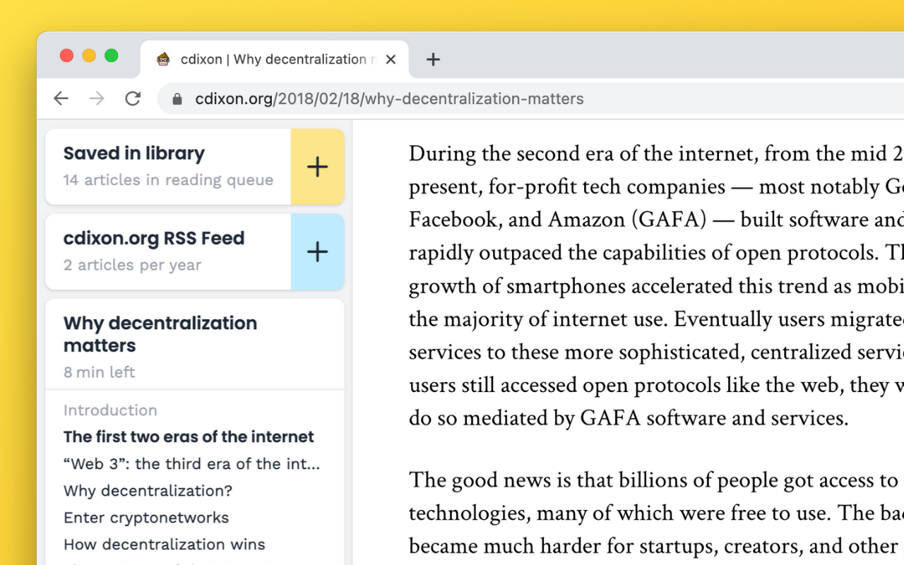 Unclutter — Modern Reader Mode截图1