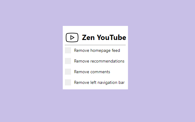 Zen YouTube: Distraction free youtube截图3