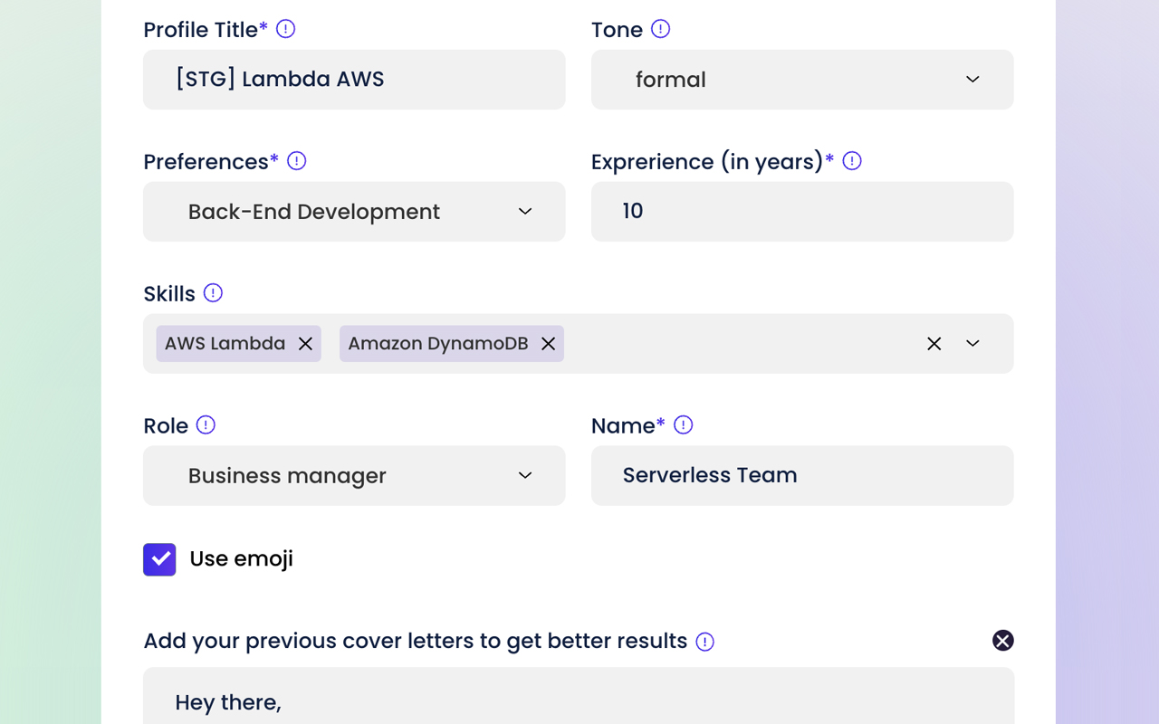 BestLetter: AI Cover Letters for UpWork截图1