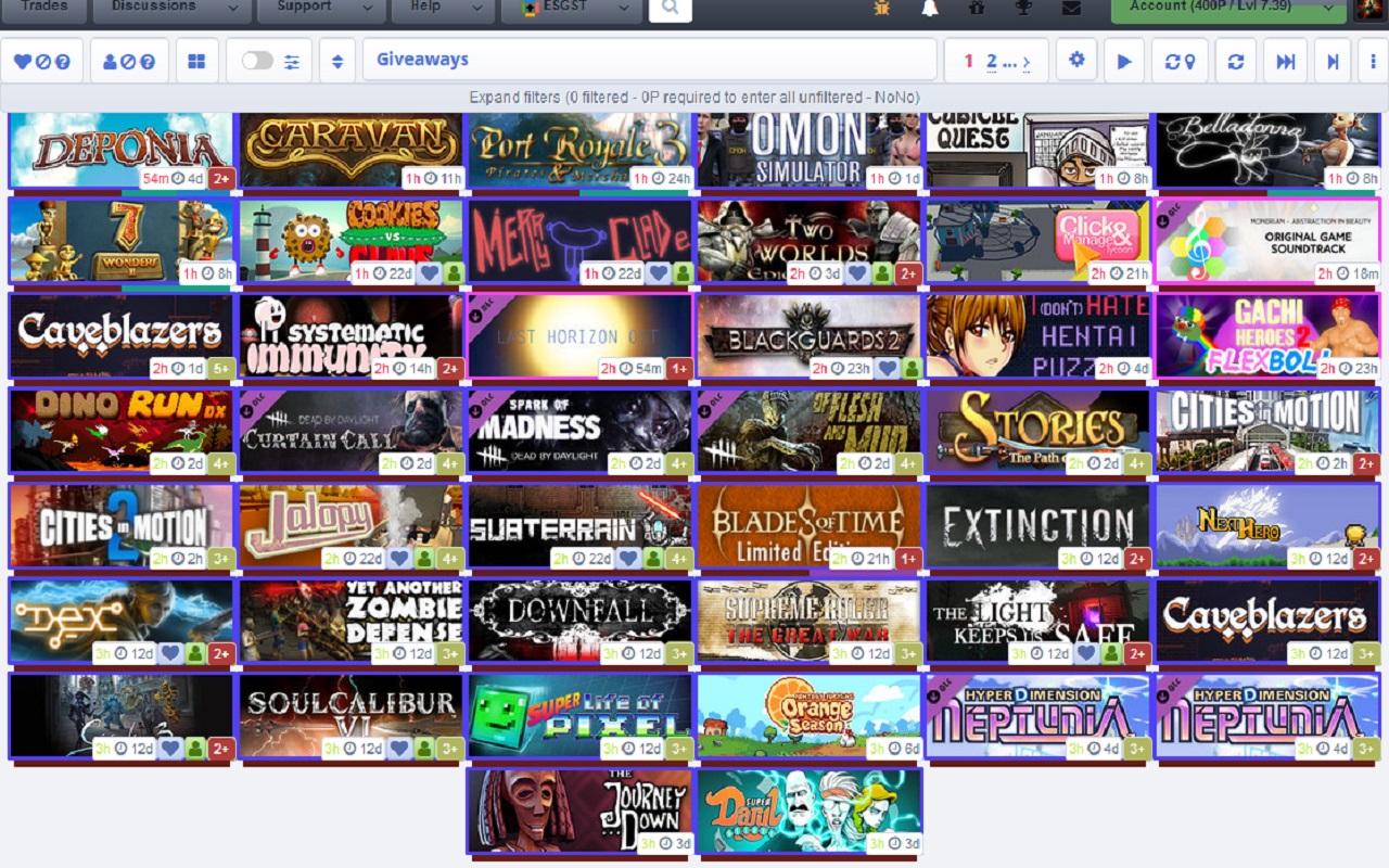 Enhanced SteamGifts & SteamTrades (ESGST)截图1