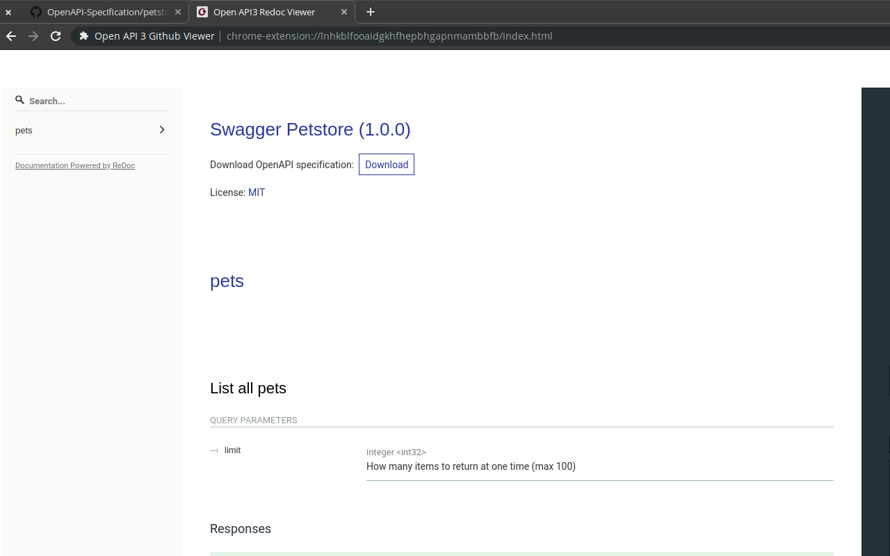 Open API 3 Github Viewer截图1