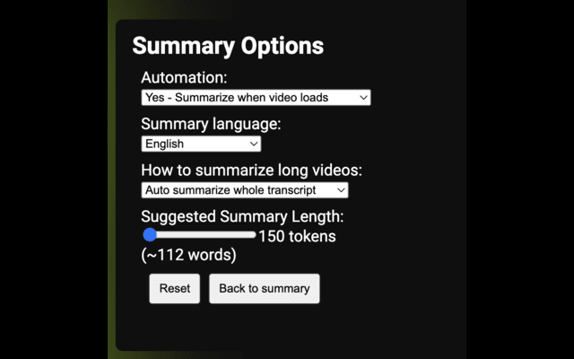 Youtube Video Summary截图2