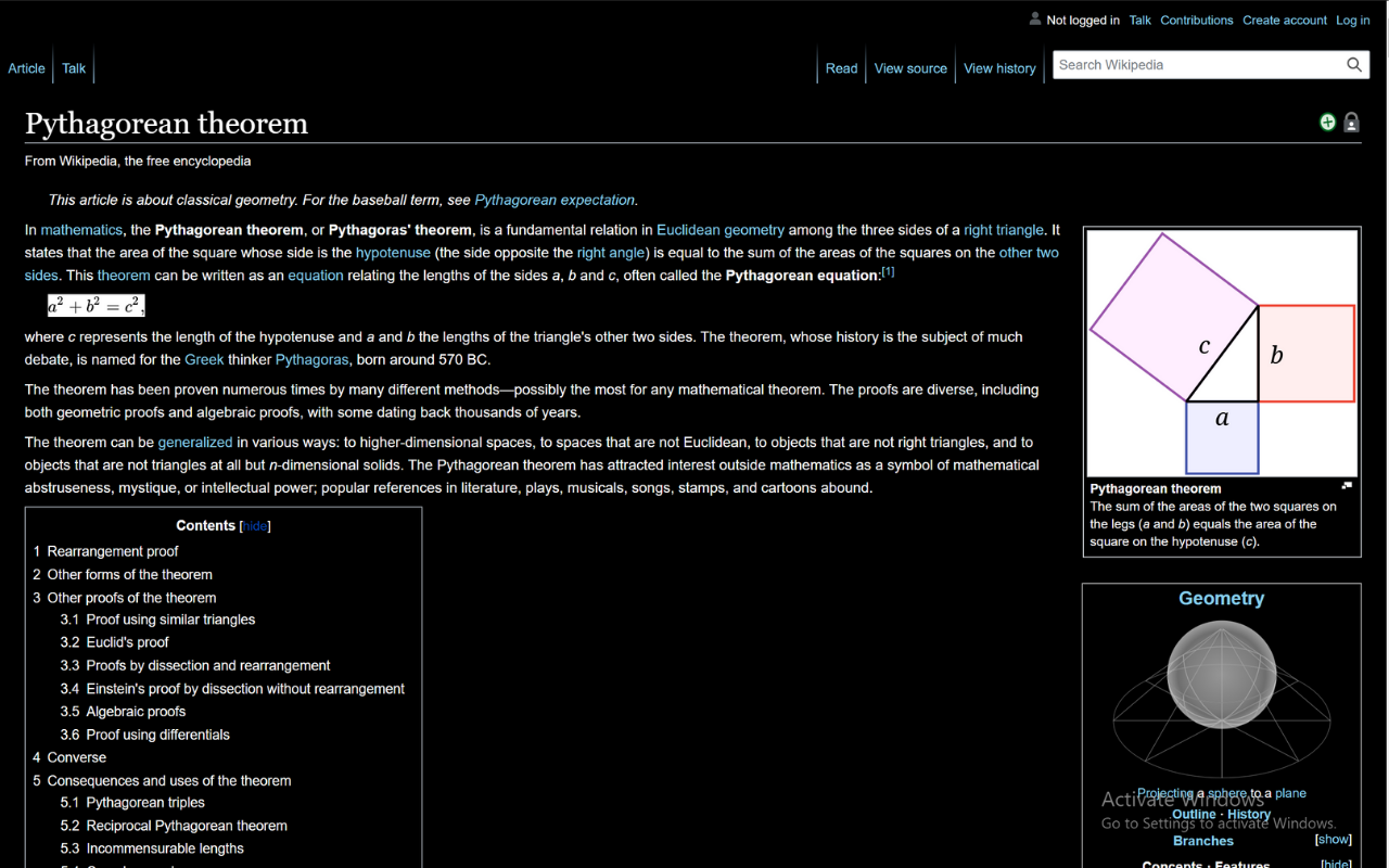 Wikipedia: Dark Mode截图2