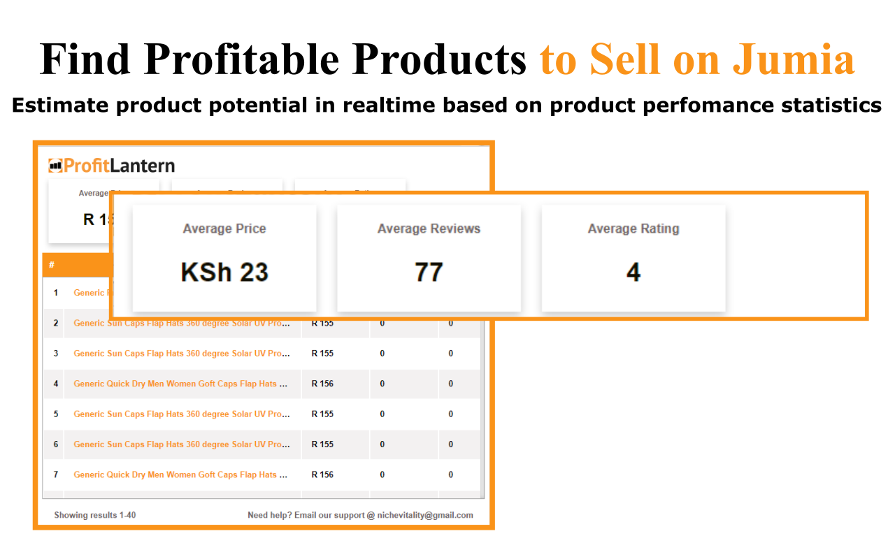 ProfitLantern - Search. Analyze. Sell Smarter on Jumia Marketplaces截图2