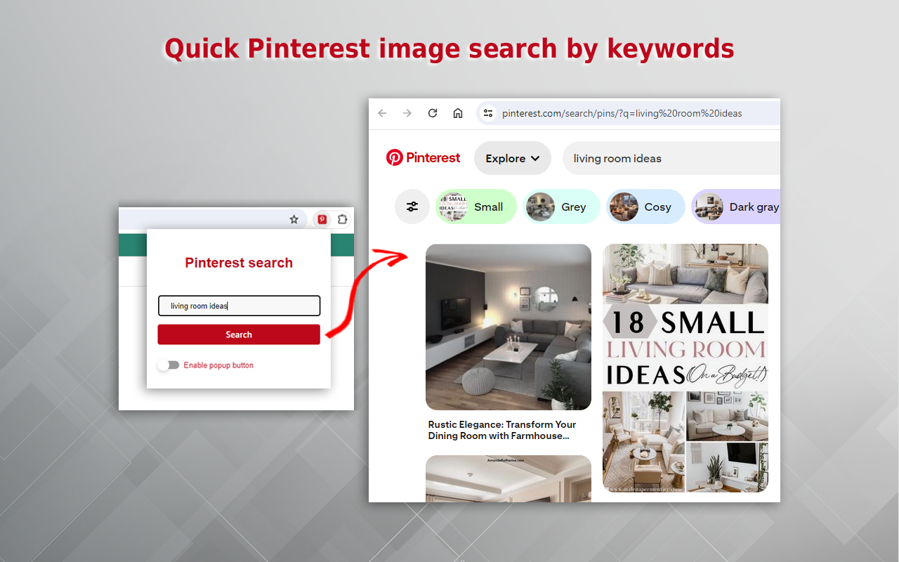 Pinterest 搜索截图2