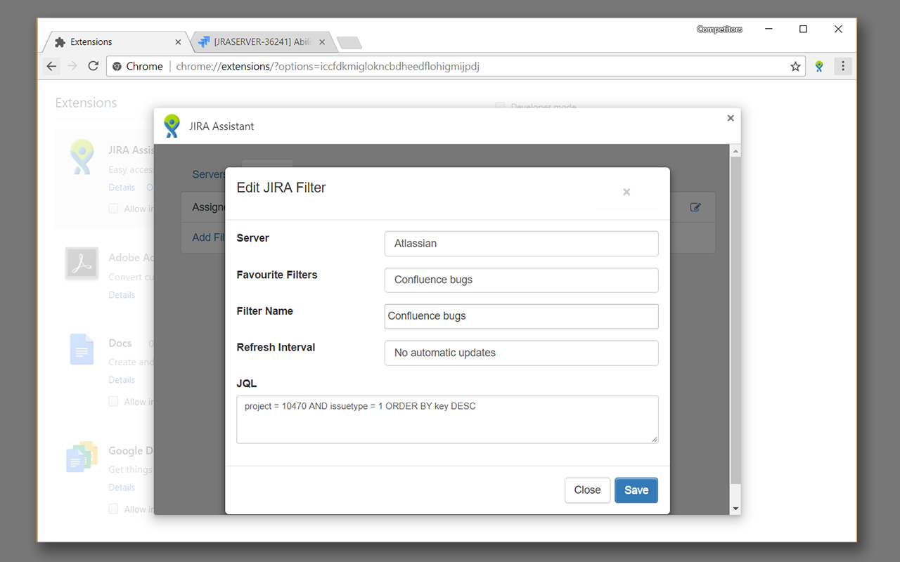 JIRA Assistant截图1