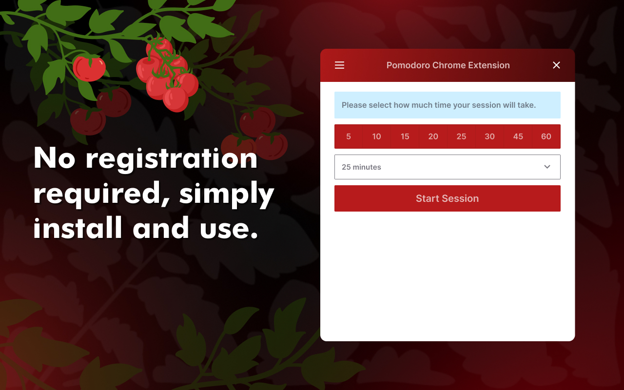 Pomodoro Chrome Extension截图3
