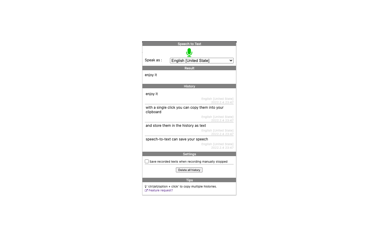 Speech to Text截图1