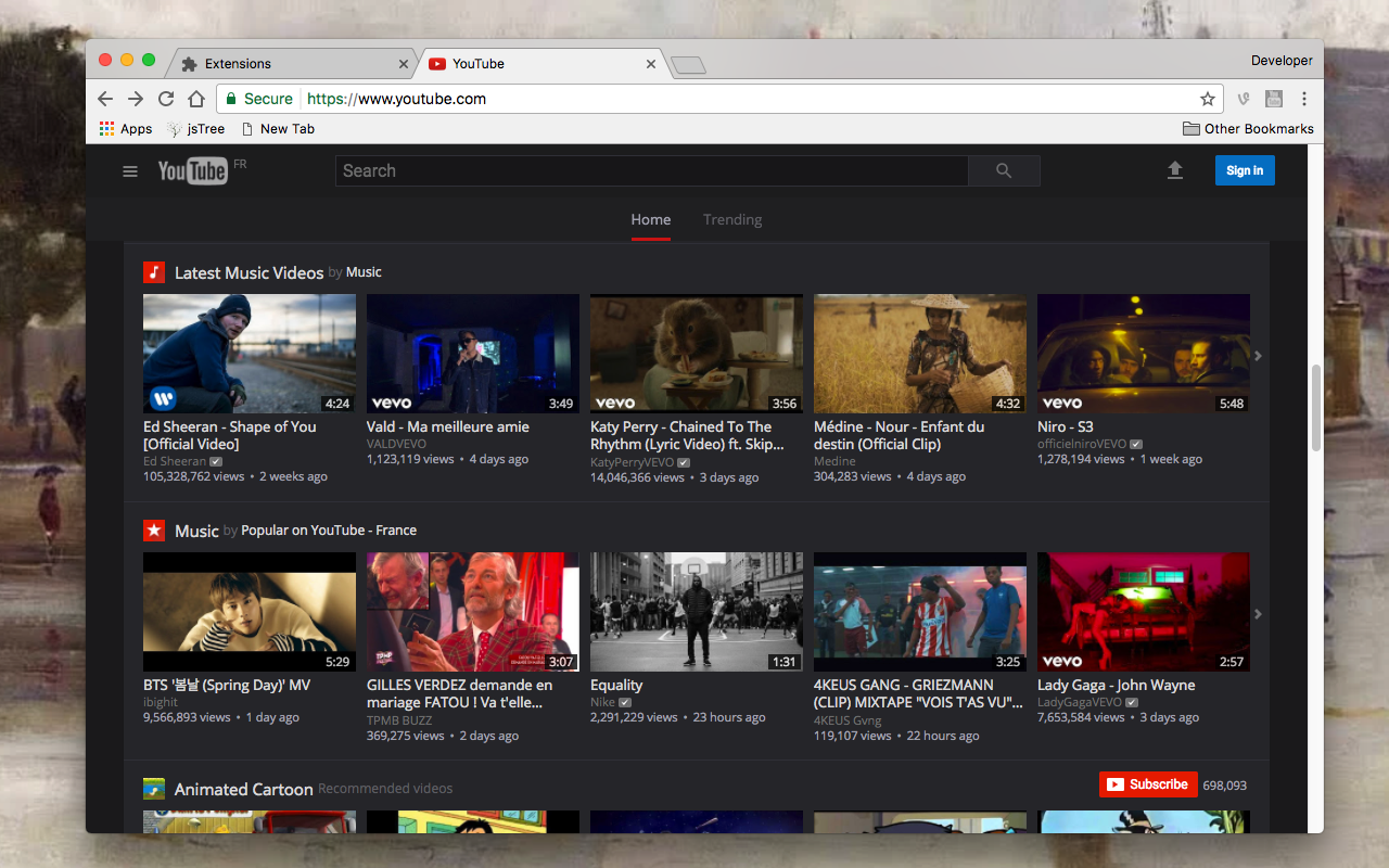 YouTube Dark Theme截图1