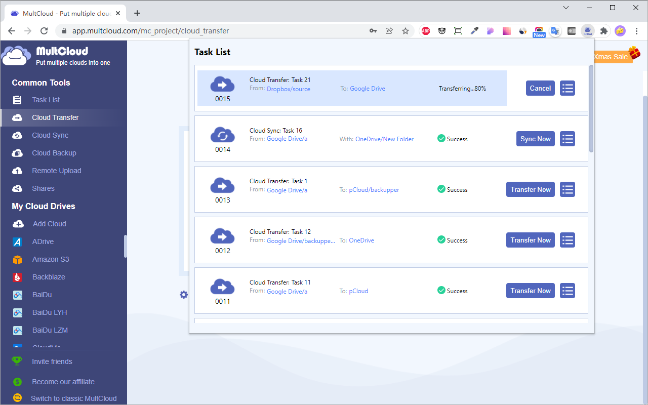 Transfer OneDrive to Google drive截图2