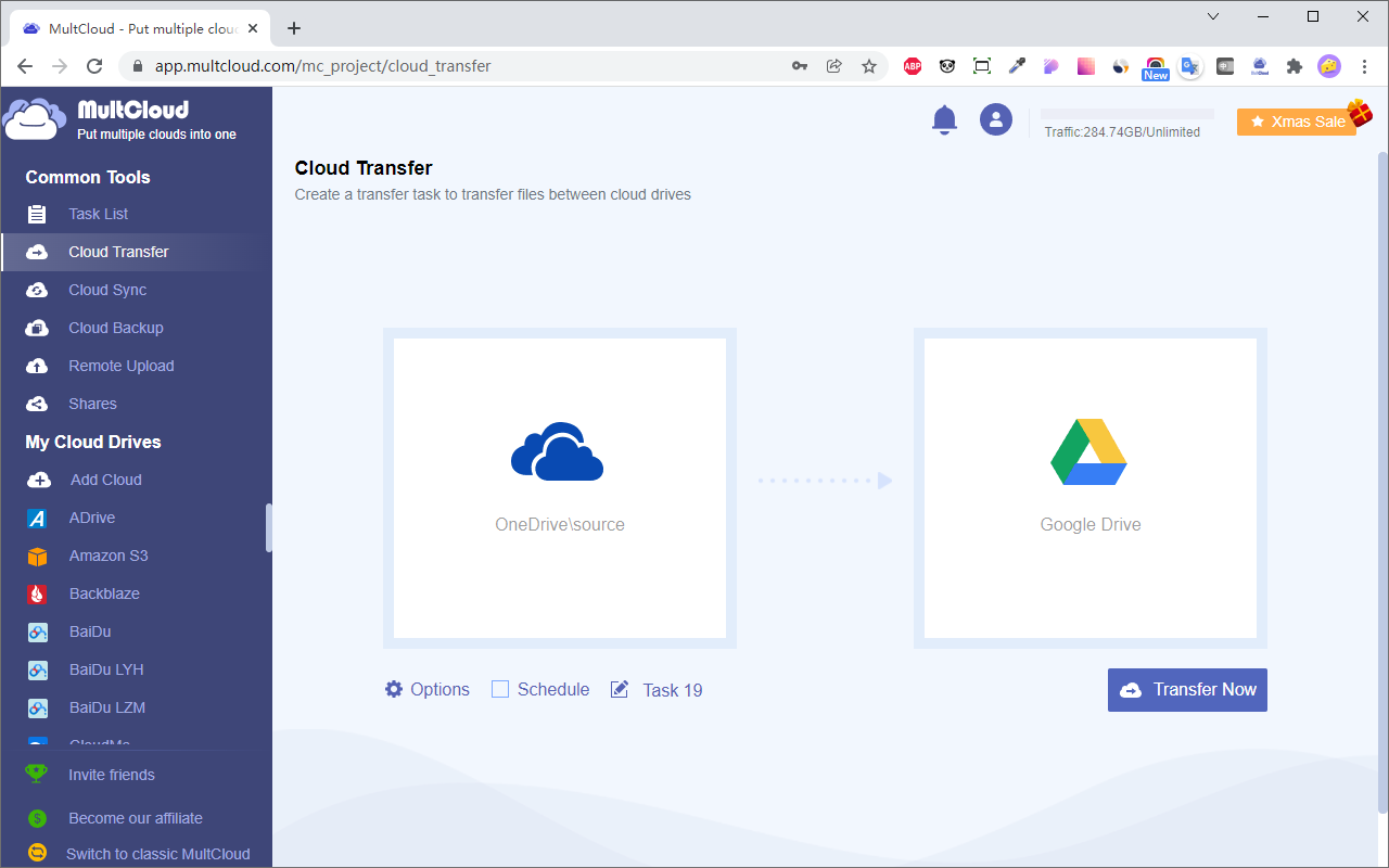 Transfer OneDrive to Google drive截图3