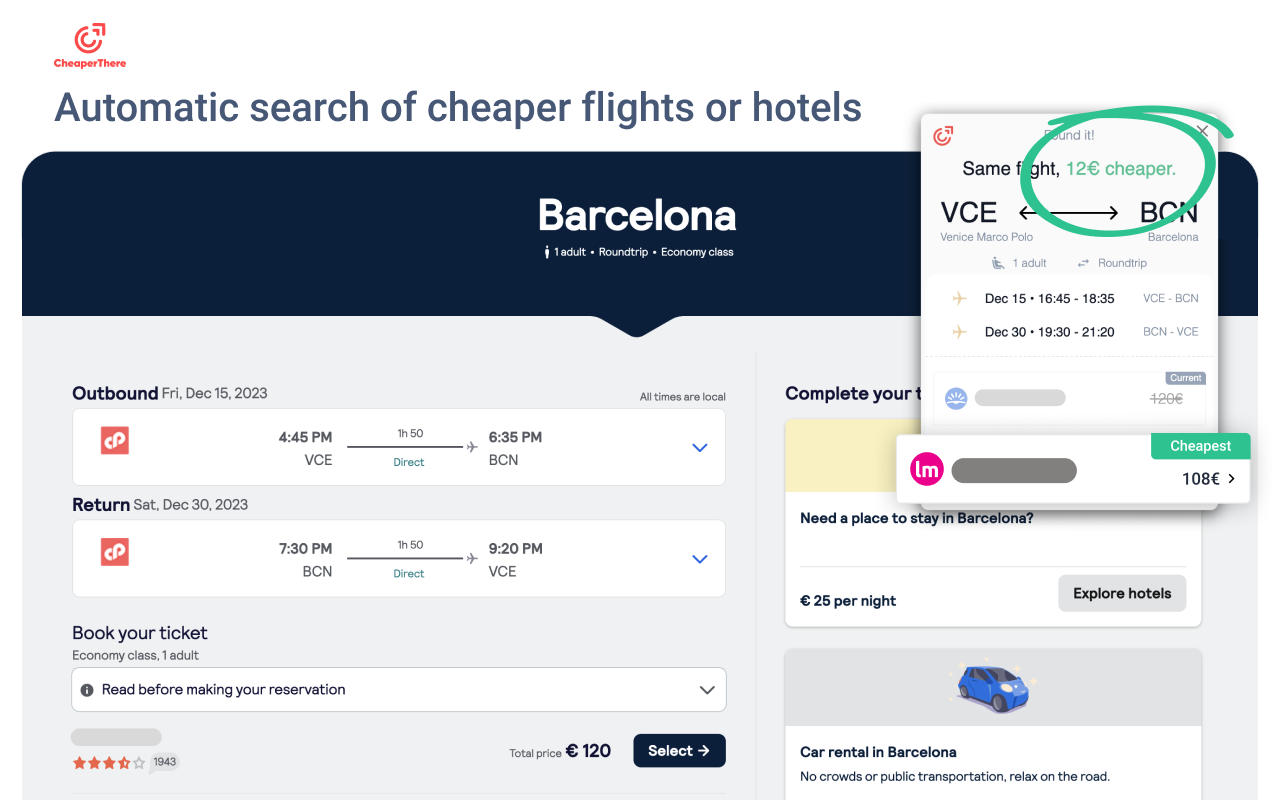 CheaperThere | Cheap Flight & Hotel Deals截图3