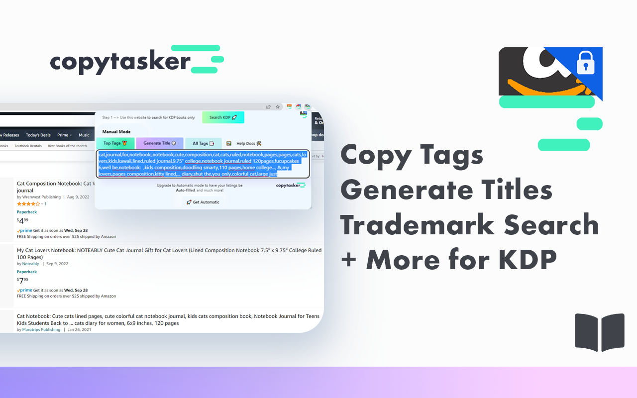 Copy Tags KDP Title Generator Search Amazon截图3