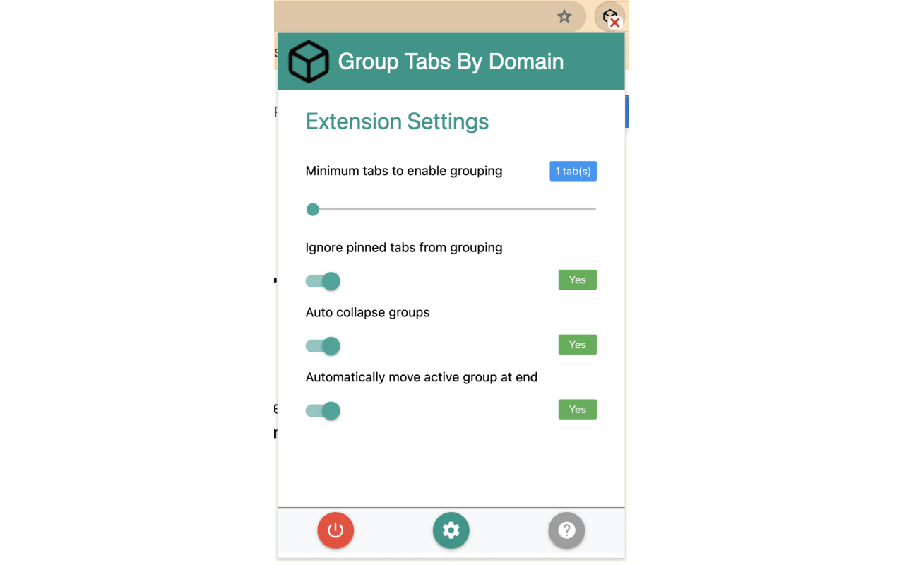 Group Tabs By Domain截图1