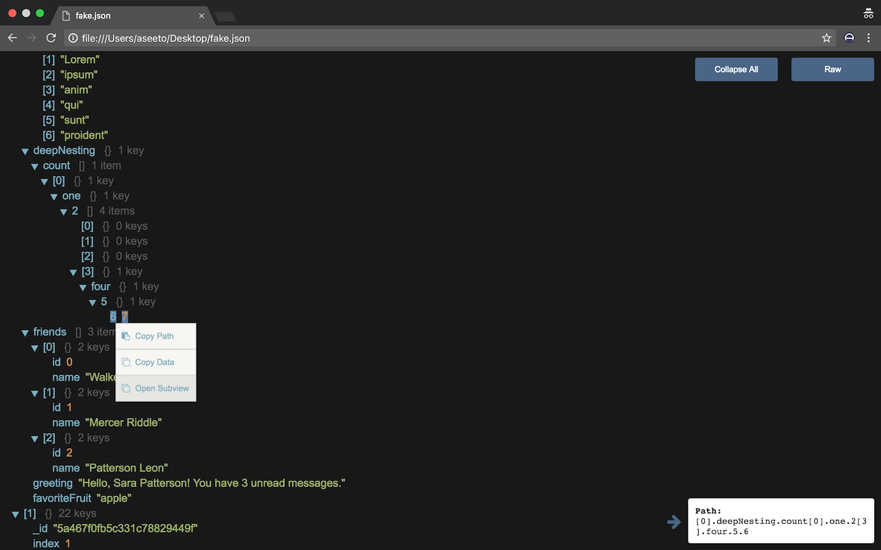 JSON Viewer React截图5