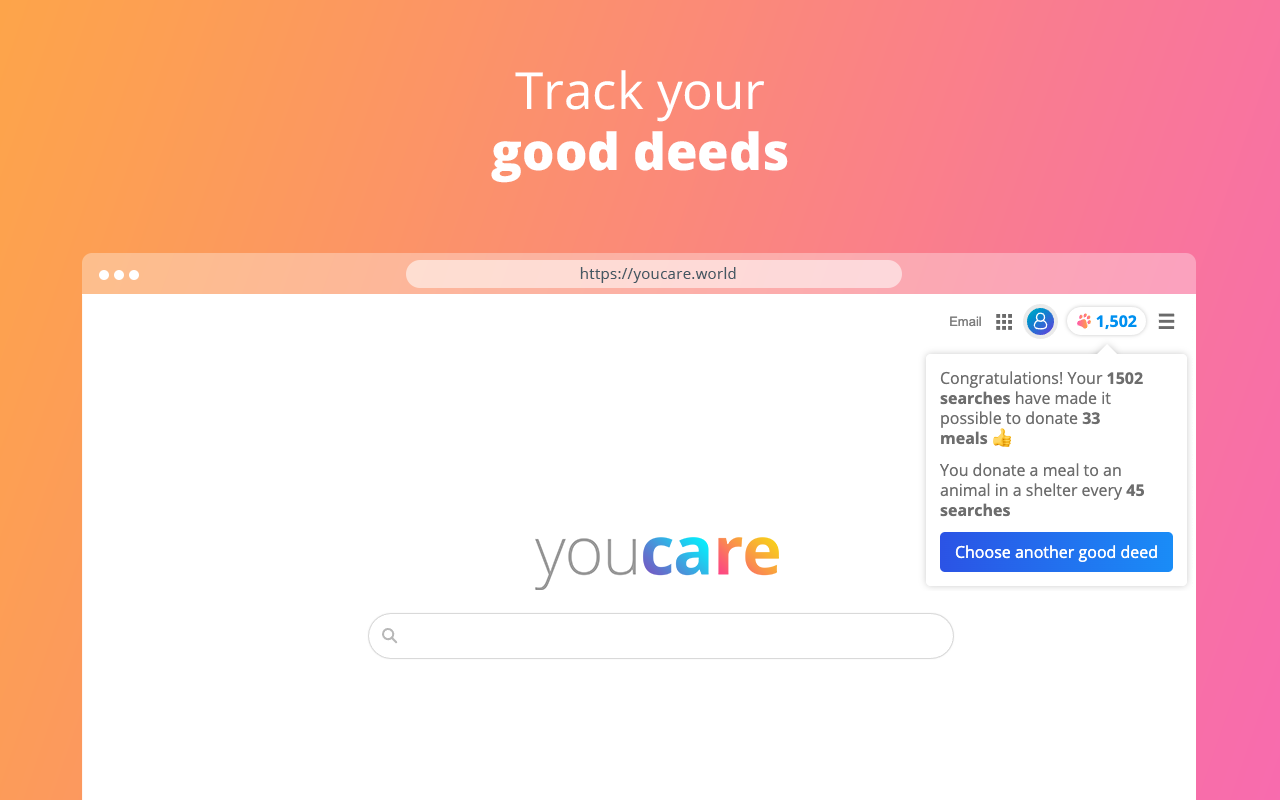 YouCare - The charitable search engine截图1