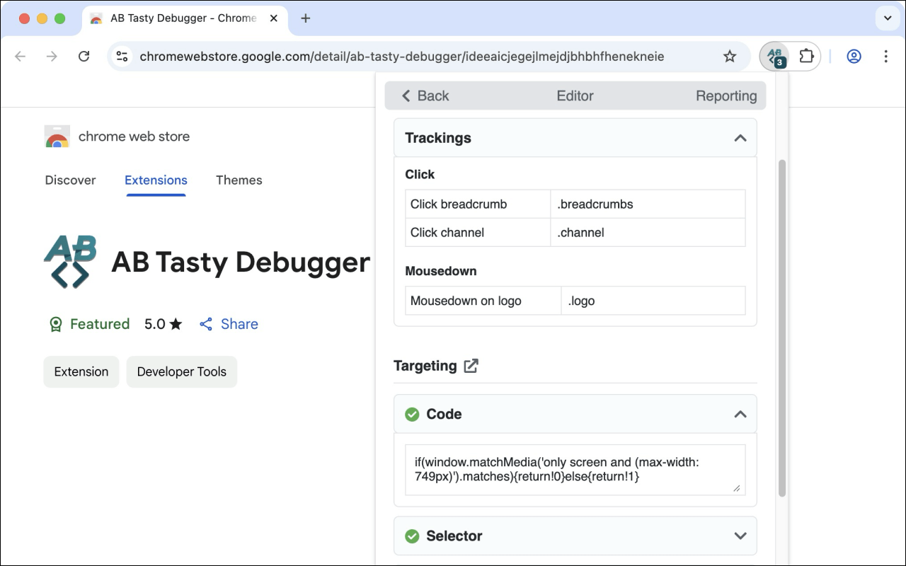 AB Tasty Debugger截图5