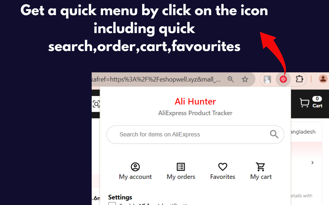 Ali Hunter - Aliexpress Product Tracker截图1