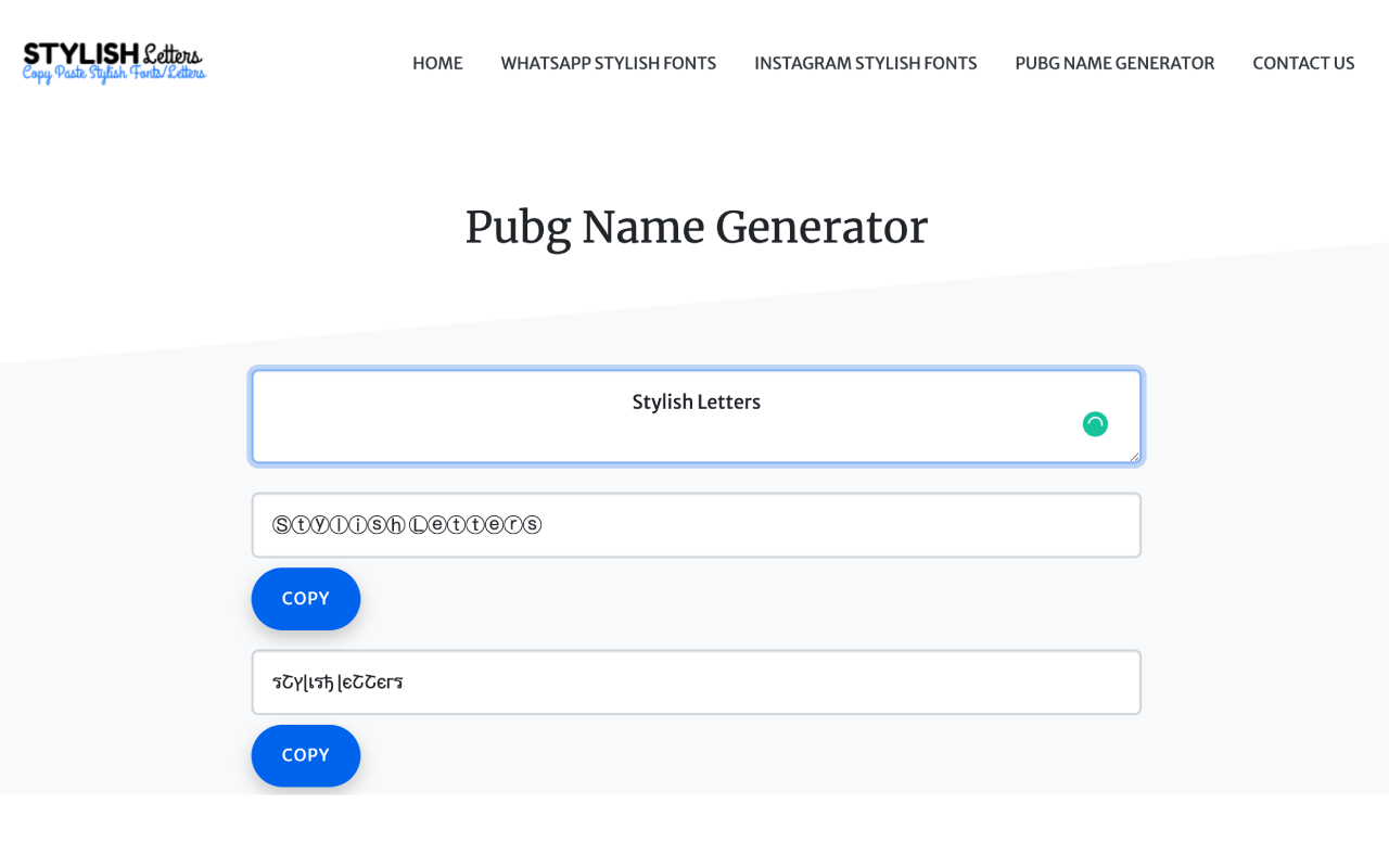 Stylish Fonts Generator(๐๐ธ๐น๐/๐๐ช๐ผ๐ฝ๐ฎ)ๆชๅพ1