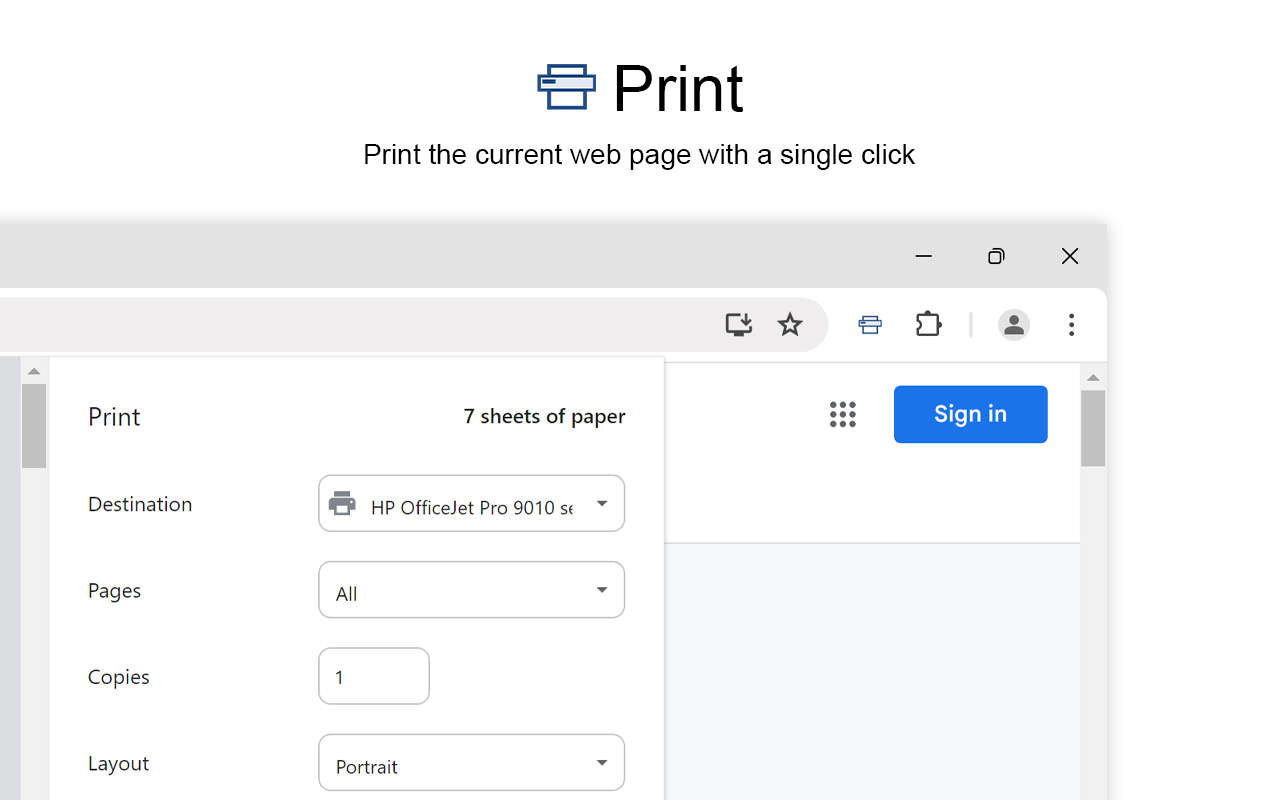 打印 for Google Chrome截图3