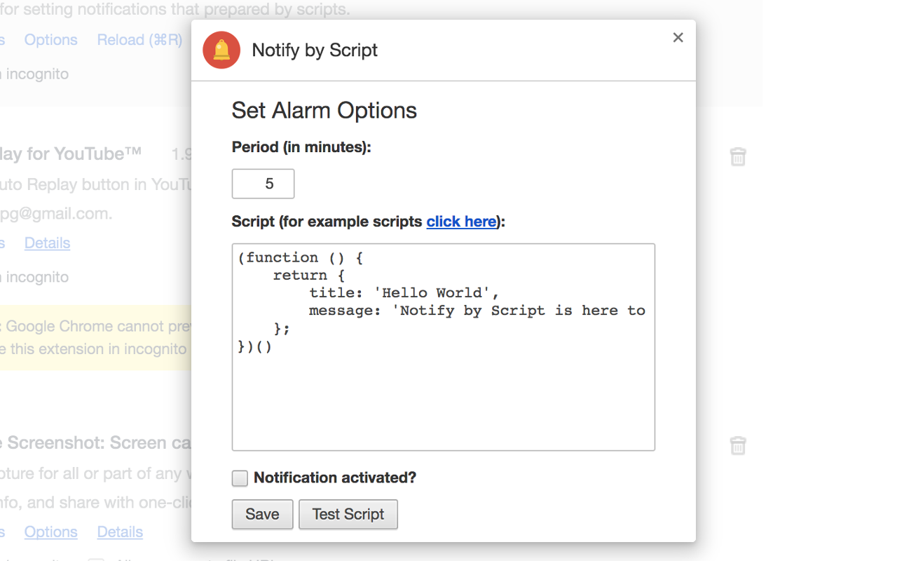 Notify by Script截图1